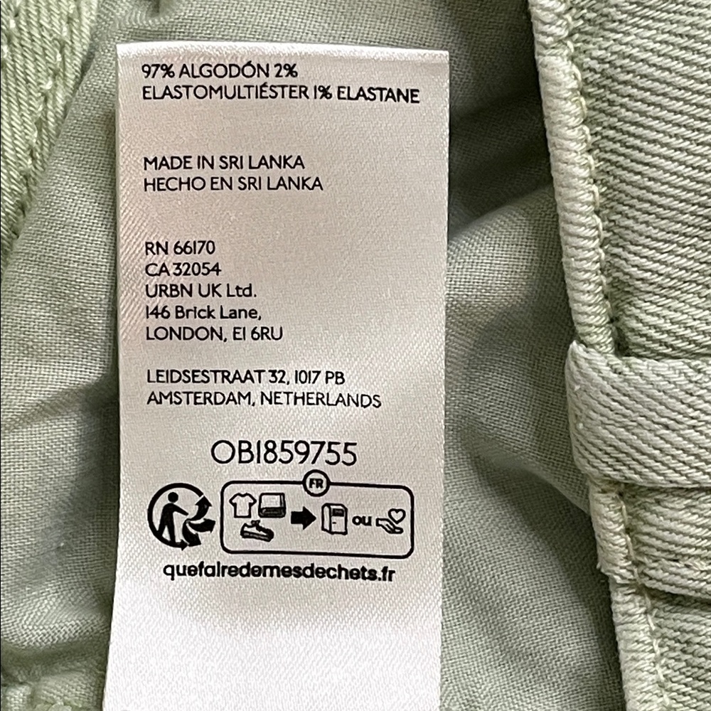 Anthropologie Pilcro Eventide High Rise Wide Leg Chino Trouser Pants, size 28 - Picture 7 of 16